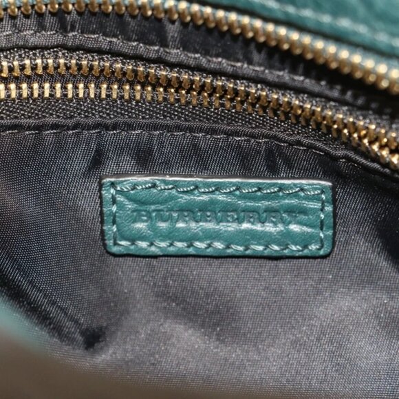 Burberry Pebbled Leather Small Shoulder Handbag - Green - Picture 16 of 16